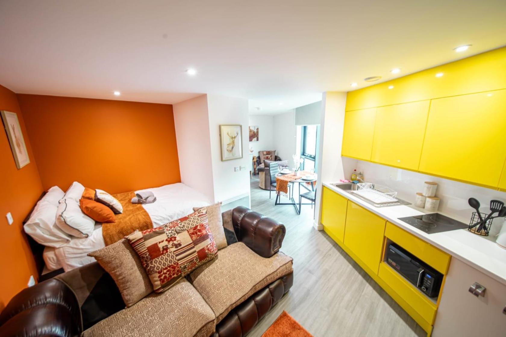 Corner Studio Apartment In Sheffield Eksteriør billede